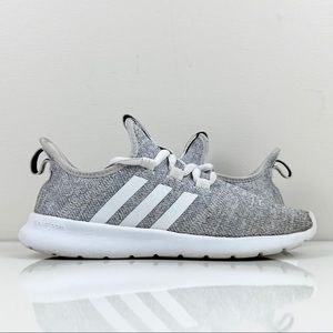 Adidas Cloudfoam Pure 2.0 Gray & White Women's Athletic Running Shoes Size 6.0